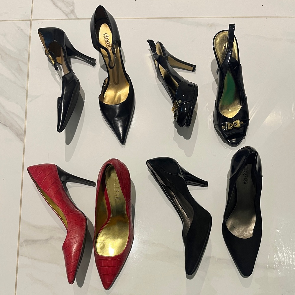 Lot of 4 Pre-loved stiletto heels